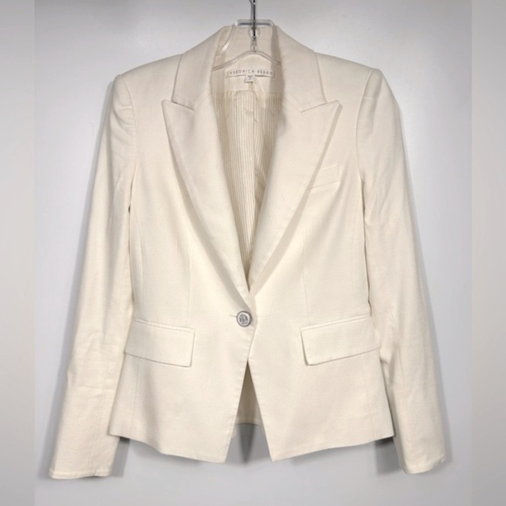 Veronica Beard Danielle Single Button Dickey Blaz… - image 6